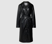 Trenchcoat in Leder-Optik