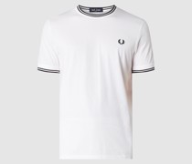 T-Shirt mit Logo-Stickerei