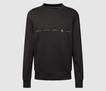 Sweatshirt mit Logo-Print Modell 'REPEAT'