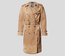 Trenchcoat mit Denim-Finish