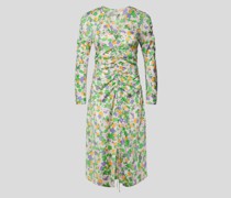 Seidenkleid mit Raffungen