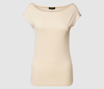 T-Shirt mit U-Boot-Ausschnitt