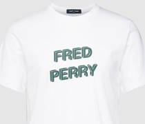 T-Shirt mit  Label-Print