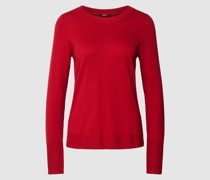 Strickpullover mit Rundhalsausschnitt