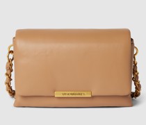Umhängetasche mit Label-Detail Modell 'MILA'