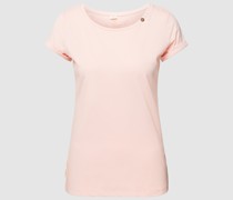 T-Shirt mit Applikationen Modell 'FLORAH A ORGANIC'