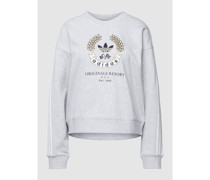Sweatshirt mit Label-Stitching Modell 'Graphic'