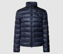 Daunenjacke mit Label-Detail
