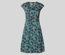 Knielanges Kleid mit floralem Allover-Print Modell 'VICINO'