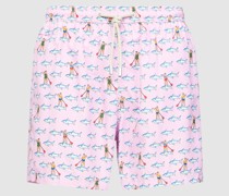 Badehose mit Allover-Muster