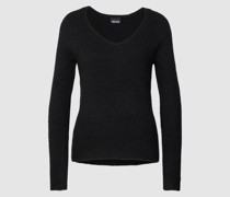 Strickpullover mit V-Ausschnitt Modell 'ELLEN'