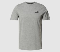 T-Shirt mit Label-Print