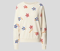 Sweatshirt mit floralem Allover-Muster