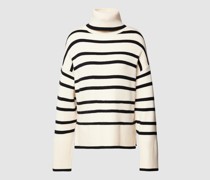 Oversized Strickpullover mit Streifenmuster Modell 'SABA'