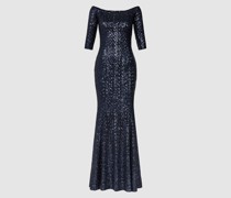 Abendkleid mit Paillettenbesatz