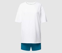 Pyjama mit Label-Stitching Modell 'PURE COTTON'