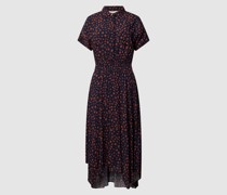 Midikleid mit Allover-Muster