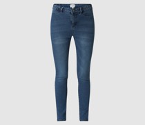 High Waist Skinny Fit Jeans mit Stretch-Anteil Modell 'Tinna'