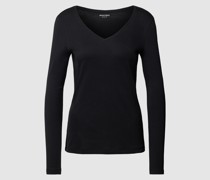 Longsleeve mit V-Ausschnitt