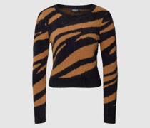 Strickpullover mit Allover-Muster Modell 'ELLA'