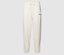 Sweatpants mit Label-Stitching