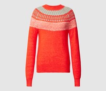 Strickpullover mit Rundhalsausschnitt