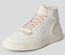 High-Top-Sneaker aus Leder