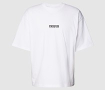 T-Shirt mit Label-Print