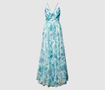 Abendkleid mit floralem Muster