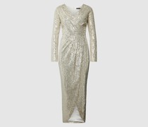 Abendkleid mit Allover-Paillettenbesatz