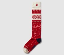Socken mit Allover-Muster
