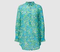 Longbluse mit Allover-Muster