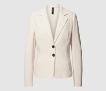 Blazer aus Schurwolle in unifarbenem Design
