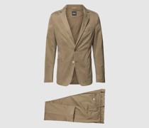 Regular Fit Anzug in unifarbenem Design Modell 'Hanry'
