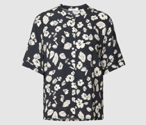 Bluse aus Viskose mit floralem Print