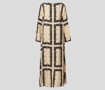 Midikleid mit Allover-Muster