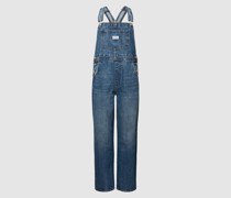 Latzhose mit Label-Patch Modell 'VINTAGE'