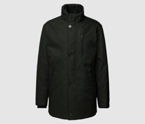 Jacke mit Knopfleiste und Reißverschlusstaschen