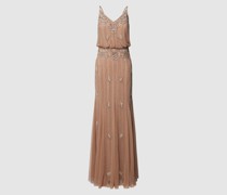 Abendkleid mit Zierbesatz