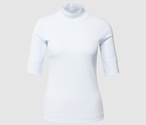 T-Shirt mit Stehkragen