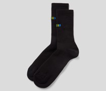 Socken mit Label-Stitching