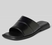 Sandalette aus Leder in unifarbenem Design Modell 'IZZY'