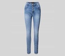Skinny Fit Jeans mit Knopfleiste