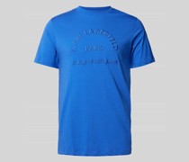 T-Shirt mit Label-Stitching