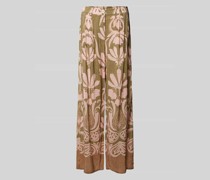 Hose aus Viskose mit floralem Muster