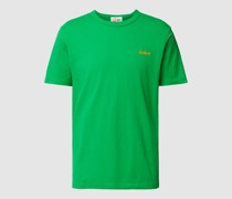 T-Shirt mit Label-Stitching Modell 'DOVER'