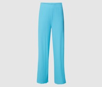 Stoffhose im gerippten Design