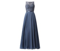 Abendkleid mit Plisseefalten