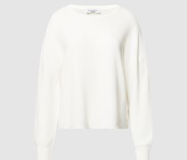 Strickpullover mit Strukturmuster