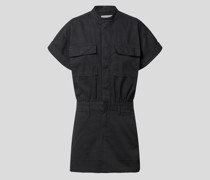 Minikleid mit Stehkragen